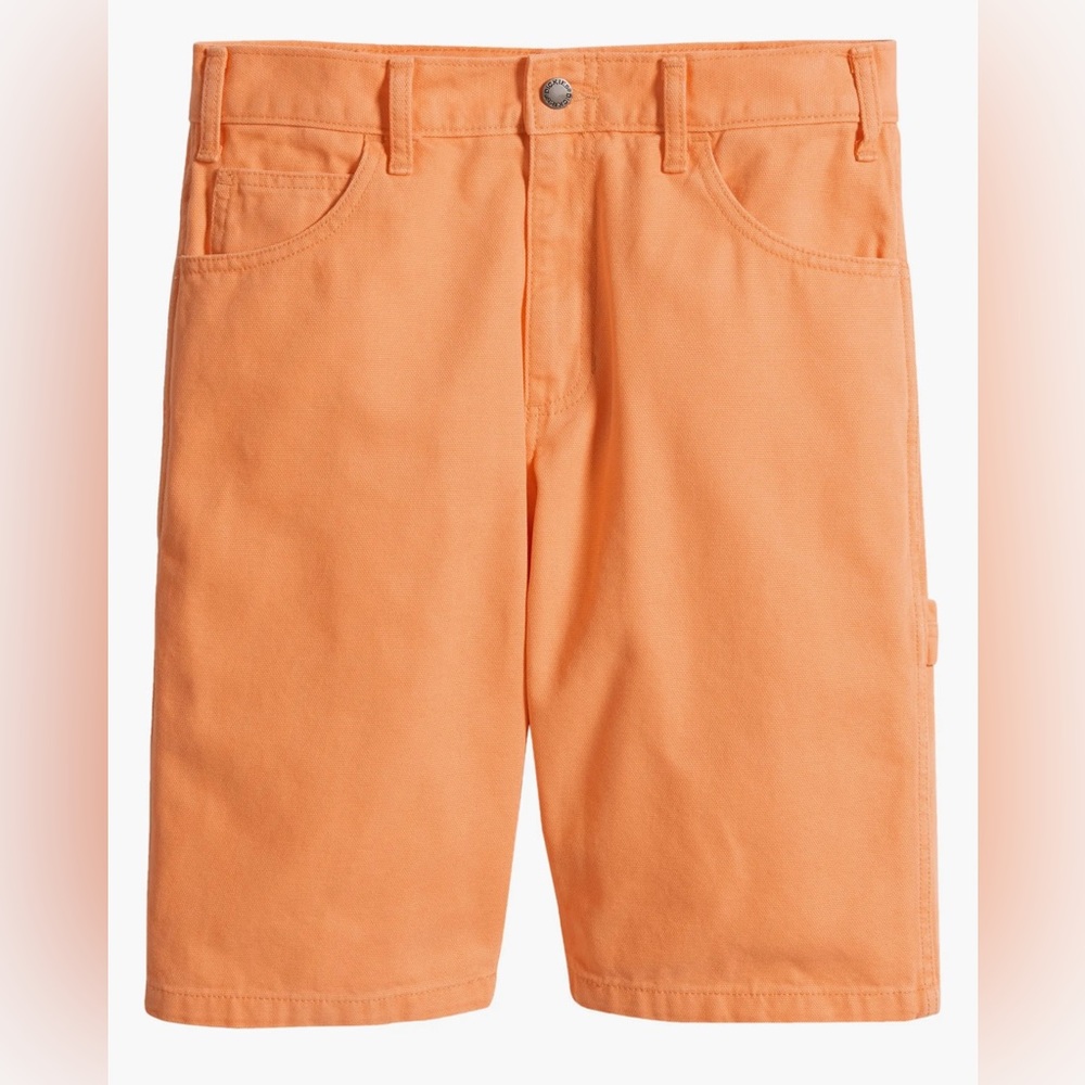NEW Dickies Duck Cargo Shorts Stonewashed Papaya Size 32